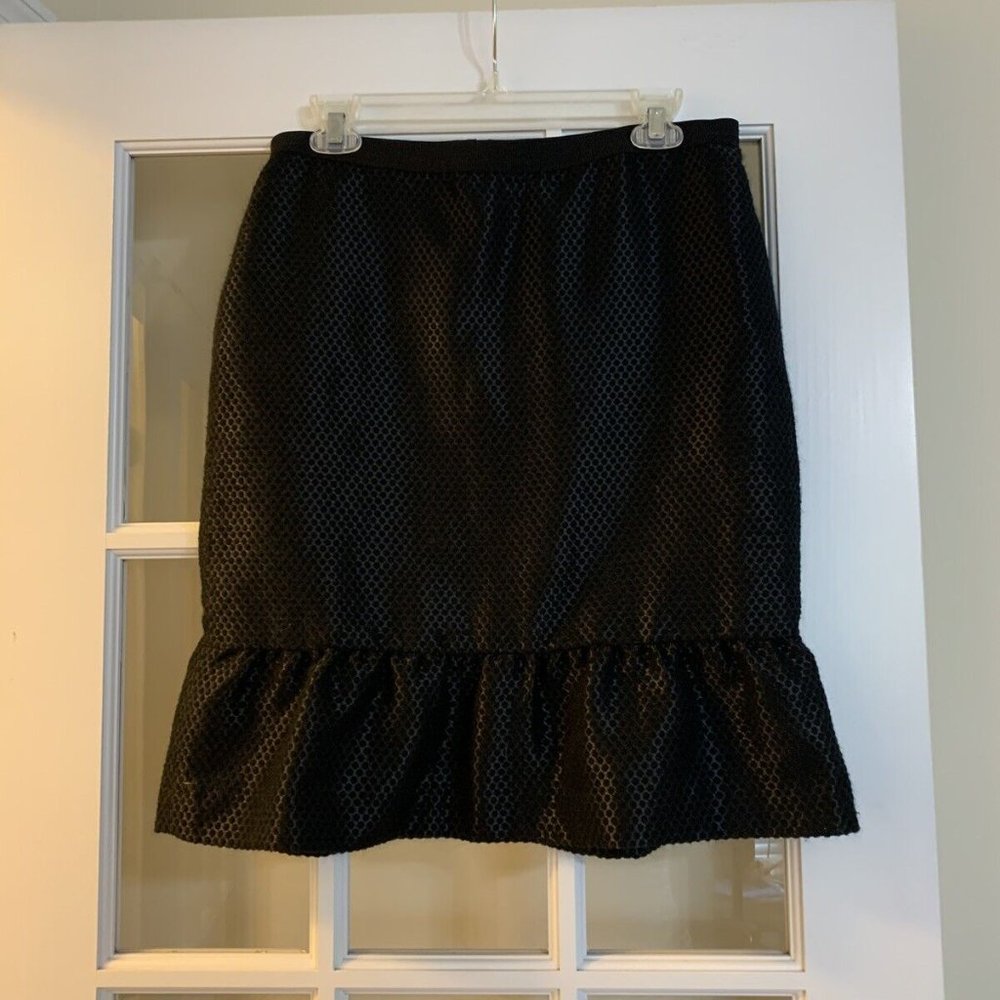 Textured flounce hem skirt womens classy skirt size 8